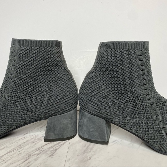 Eileen Fisher Honey Gray Knit Stretch Bootie 8 1/2 - Picture 8 of 14